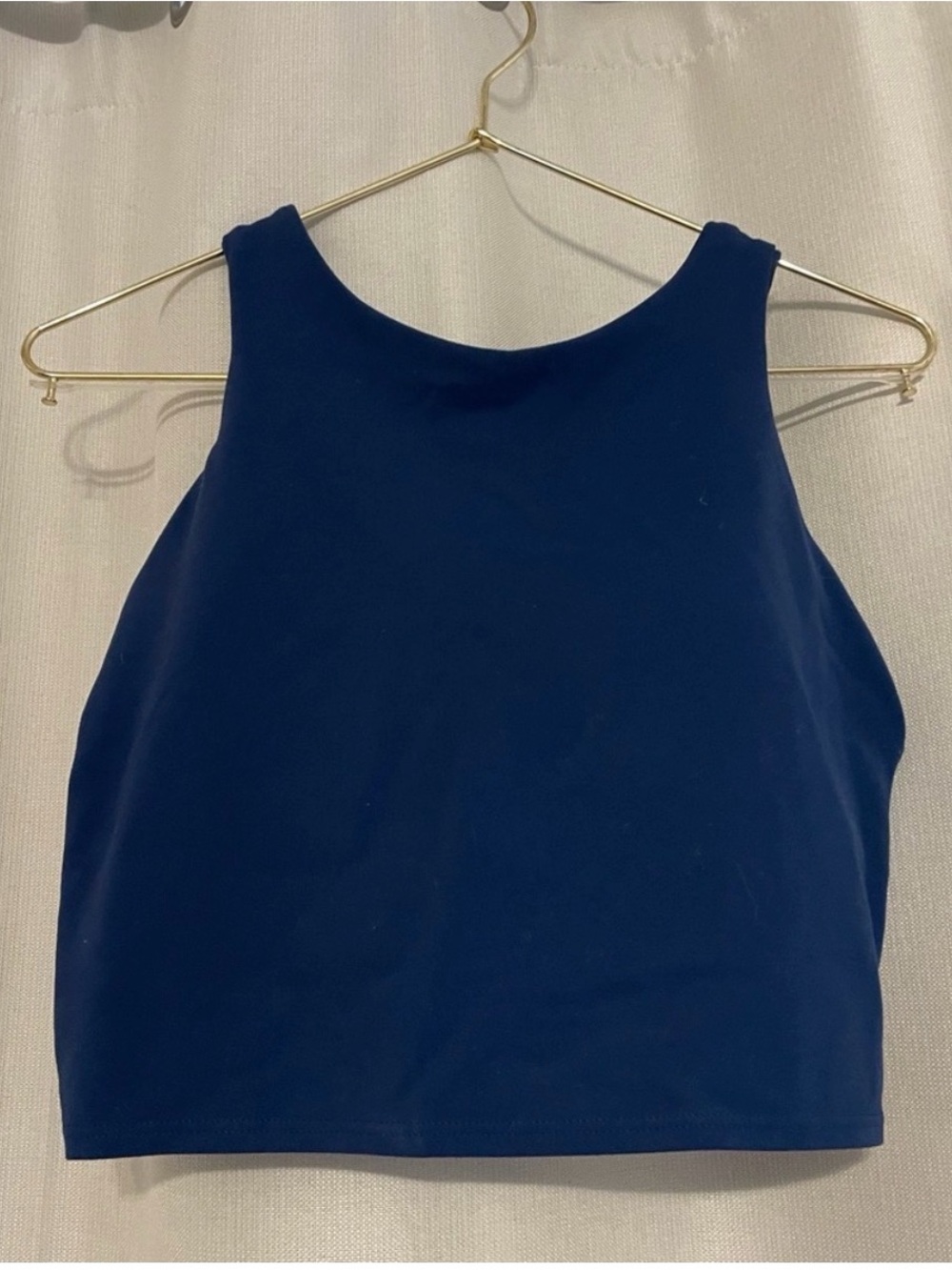 Athleta Conscious Crop Royal Blue size small
